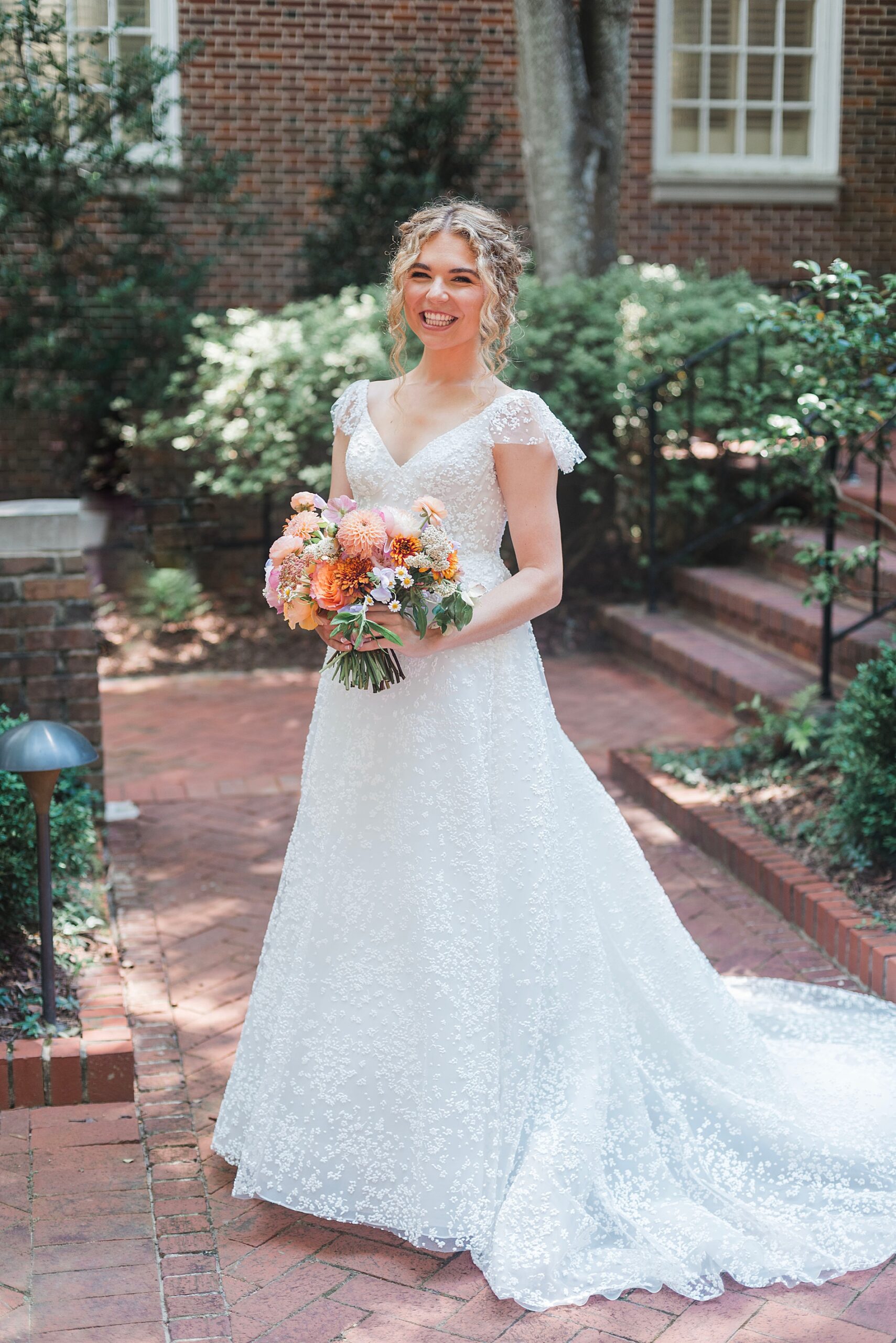 bridal portraits outside in Birmingham