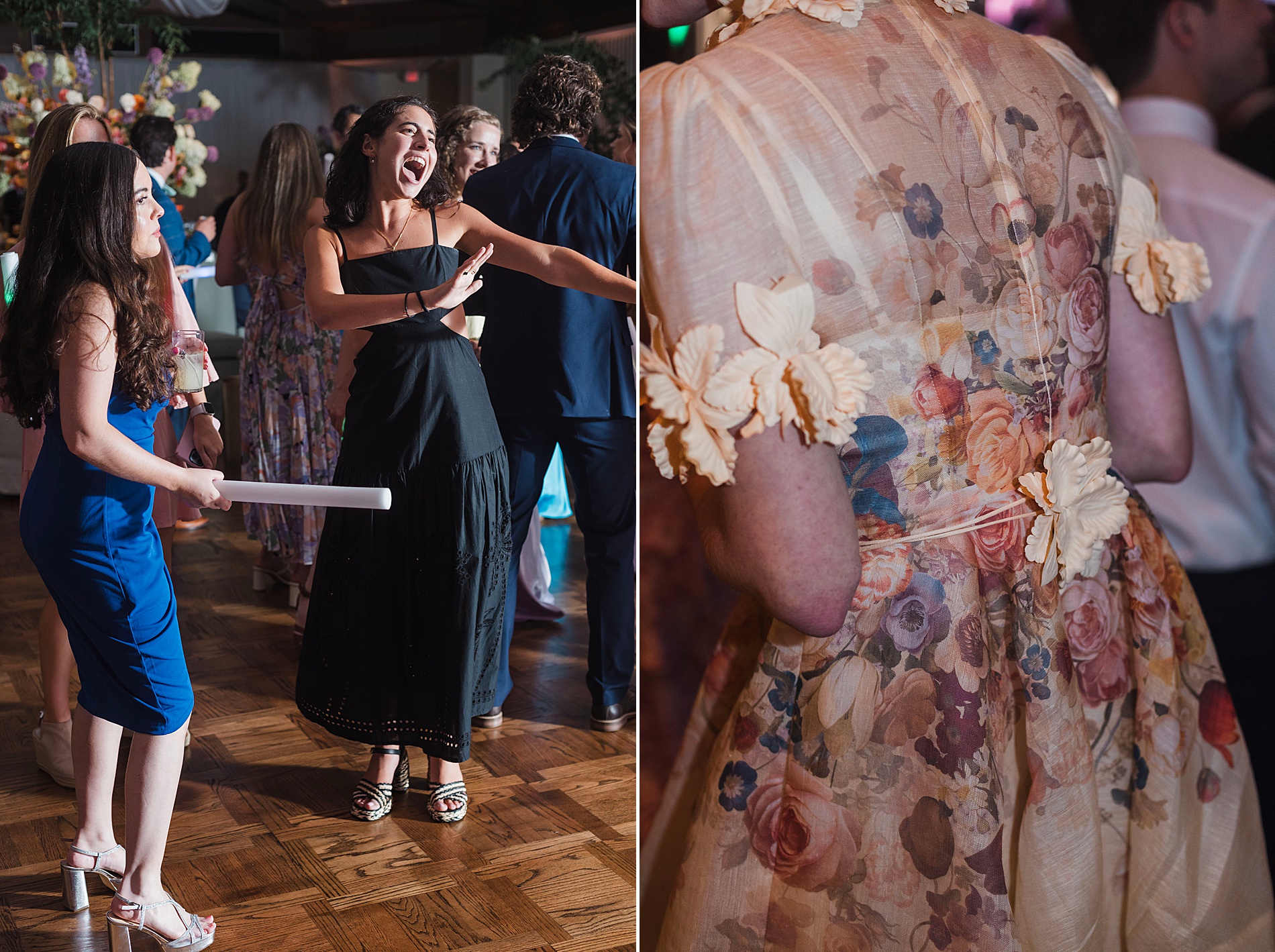 wedding guests on the dance floor