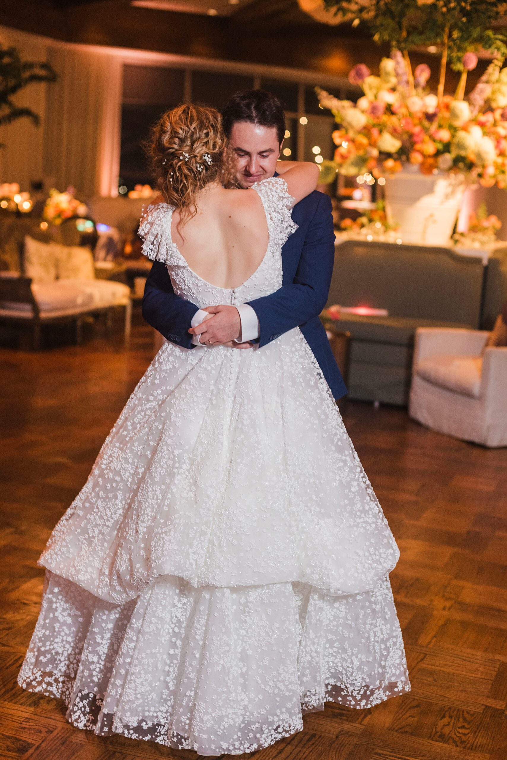 couple share last dance at end of wedding day