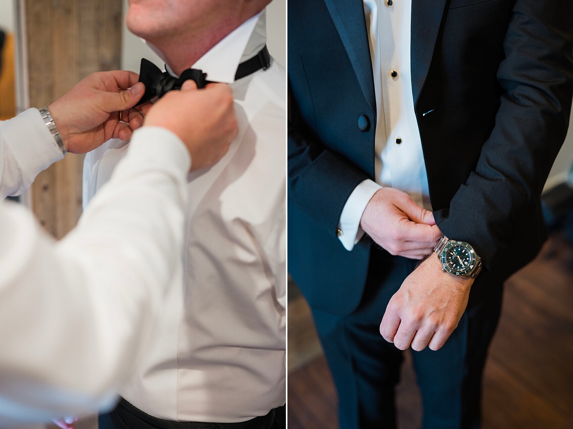 groom getting ready 