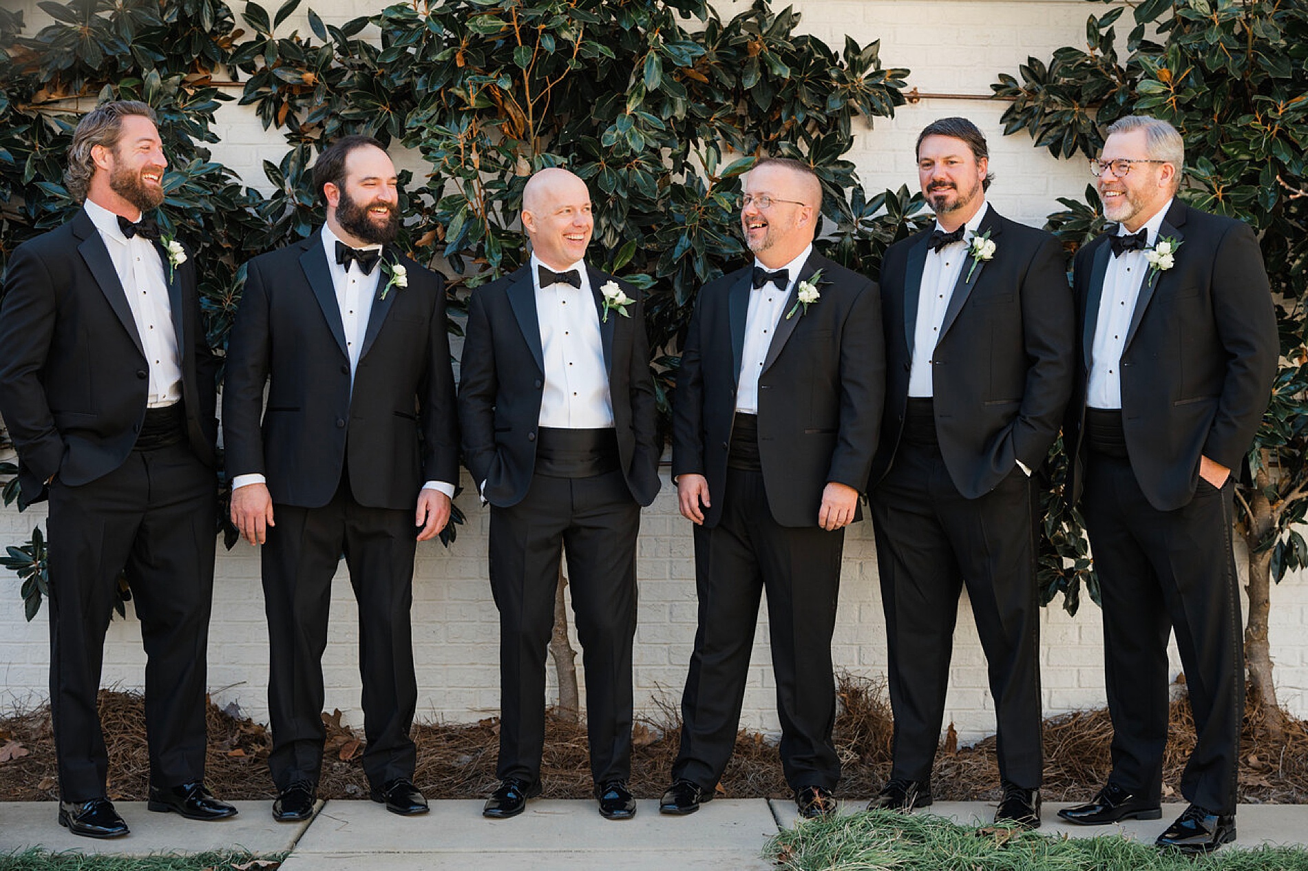 candid groom and groomsmen photos