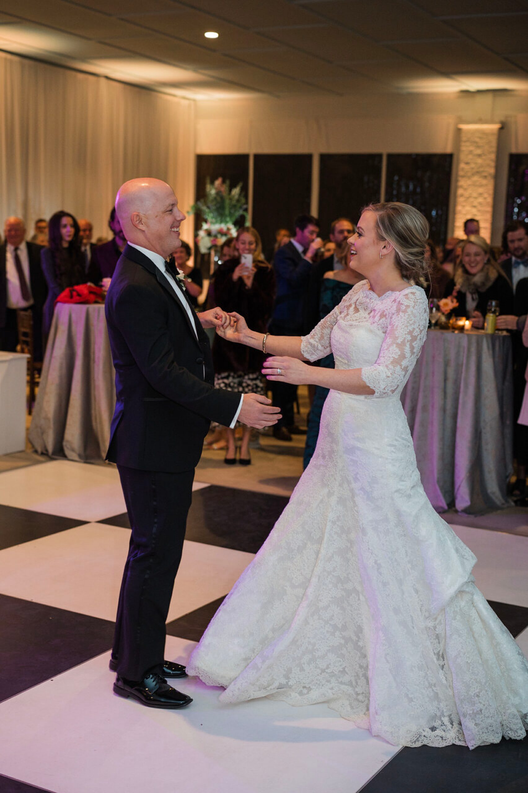 First dance as husband and wife at 
 Joyful Witt House Wedding 