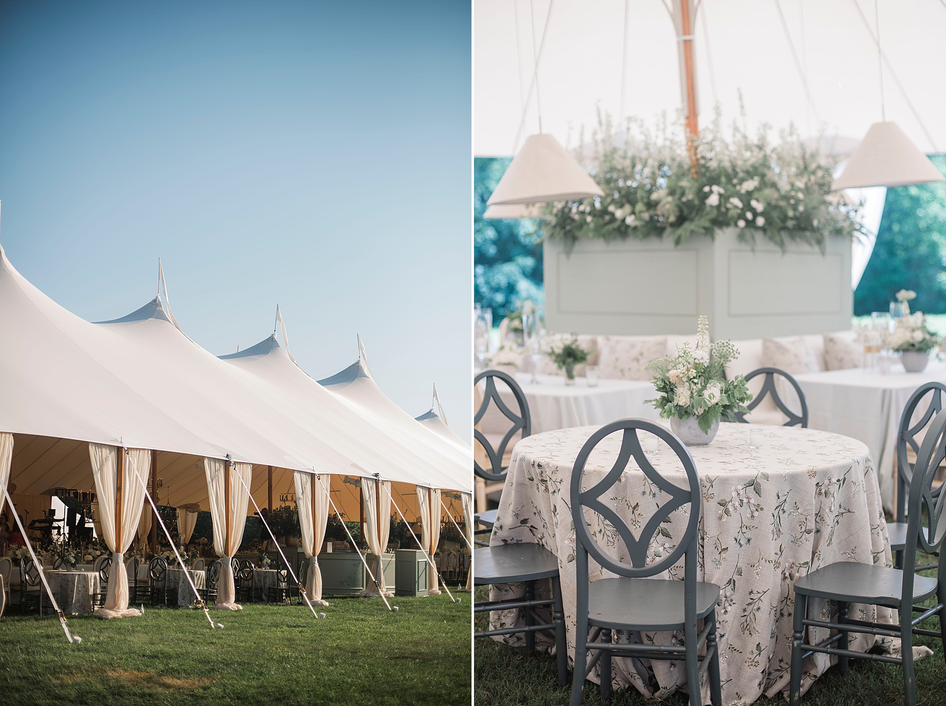 outdoor Wedding reception details from Heartfelt North Carolina Wedding