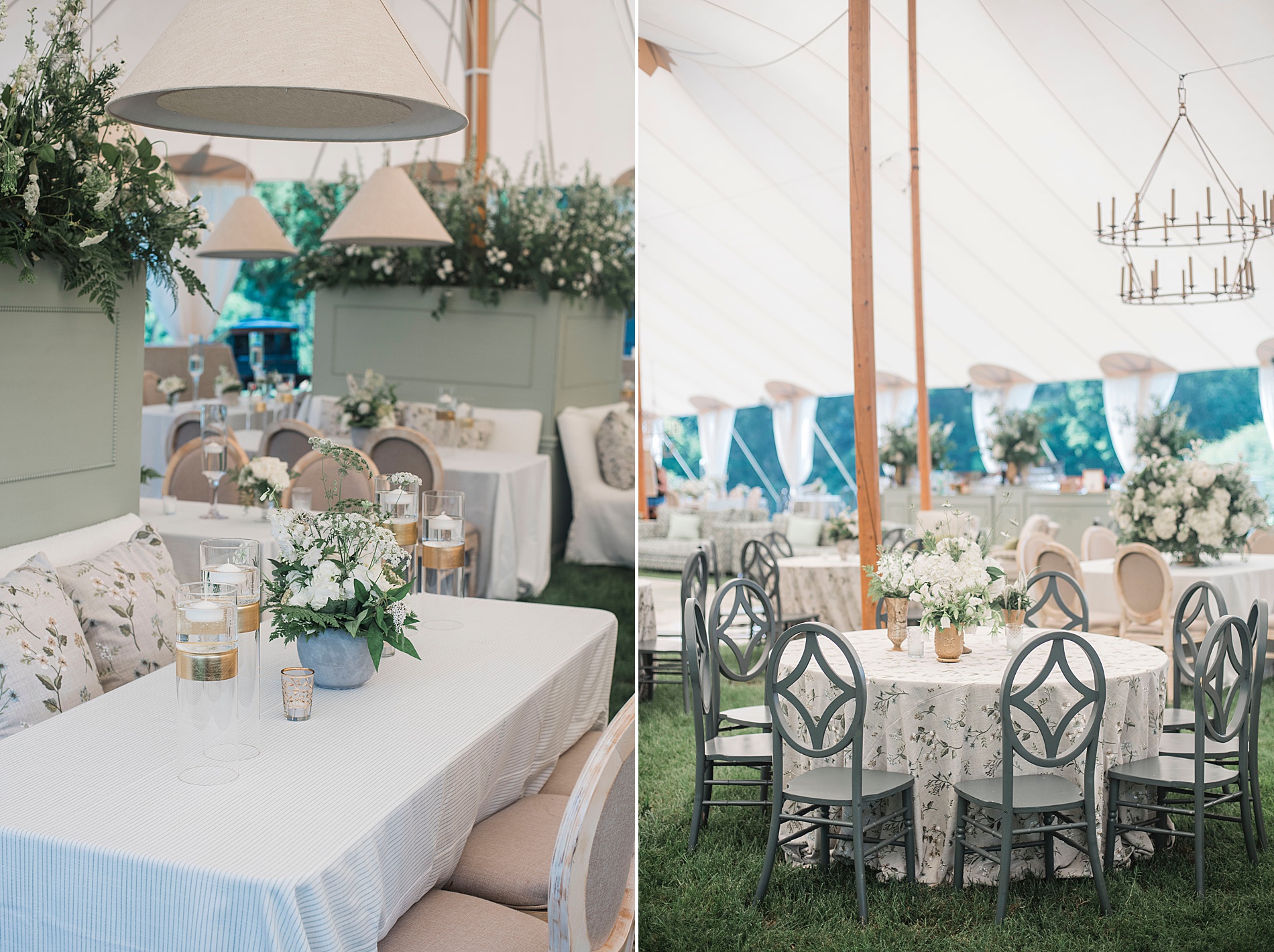elegant wedding reception details