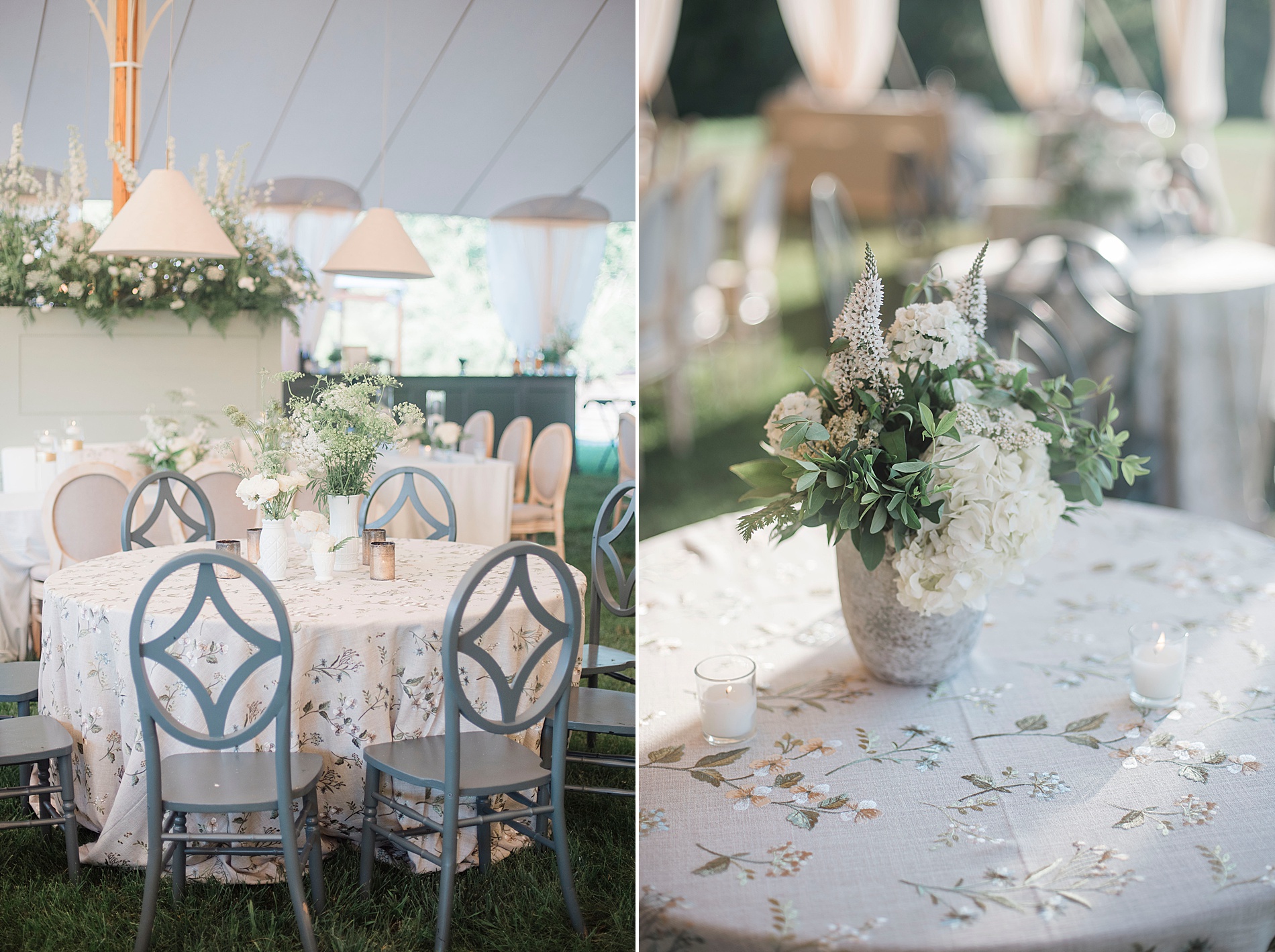 elevated garden-vibe wedding reception