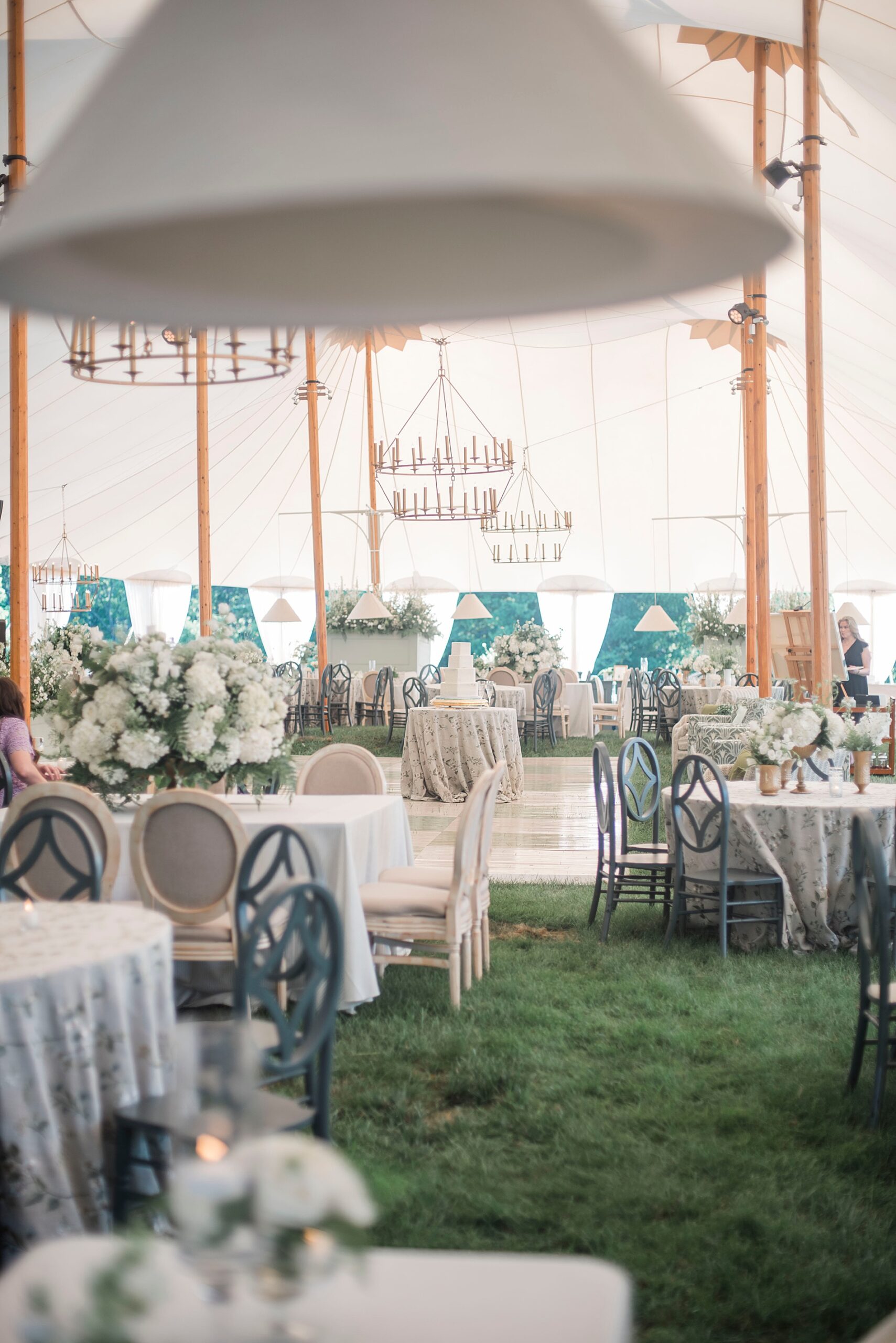 tented wedding reception from Heartfelt North Carolina Wedding