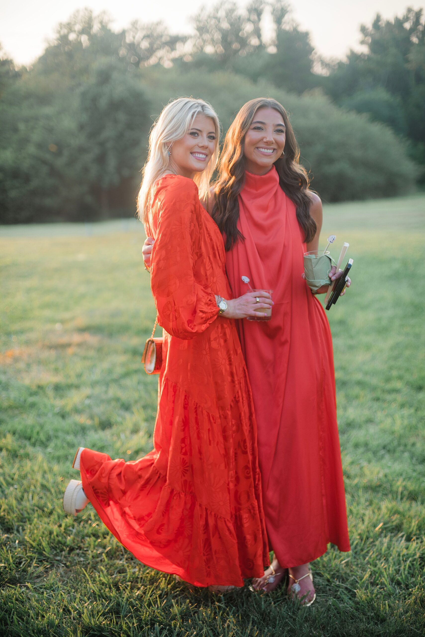 stylish wedding guests from Heartfelt North Carolina Wedding