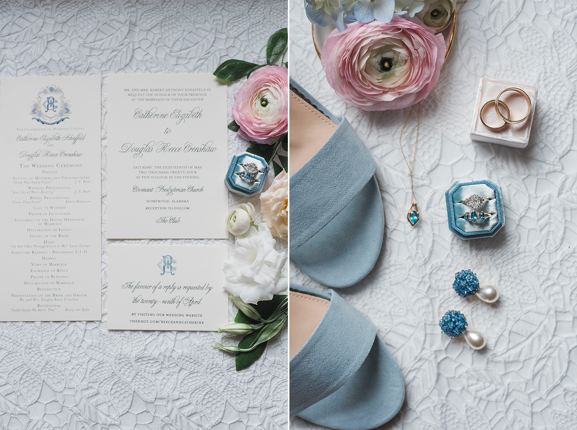 wedding details from Birmingham wedding