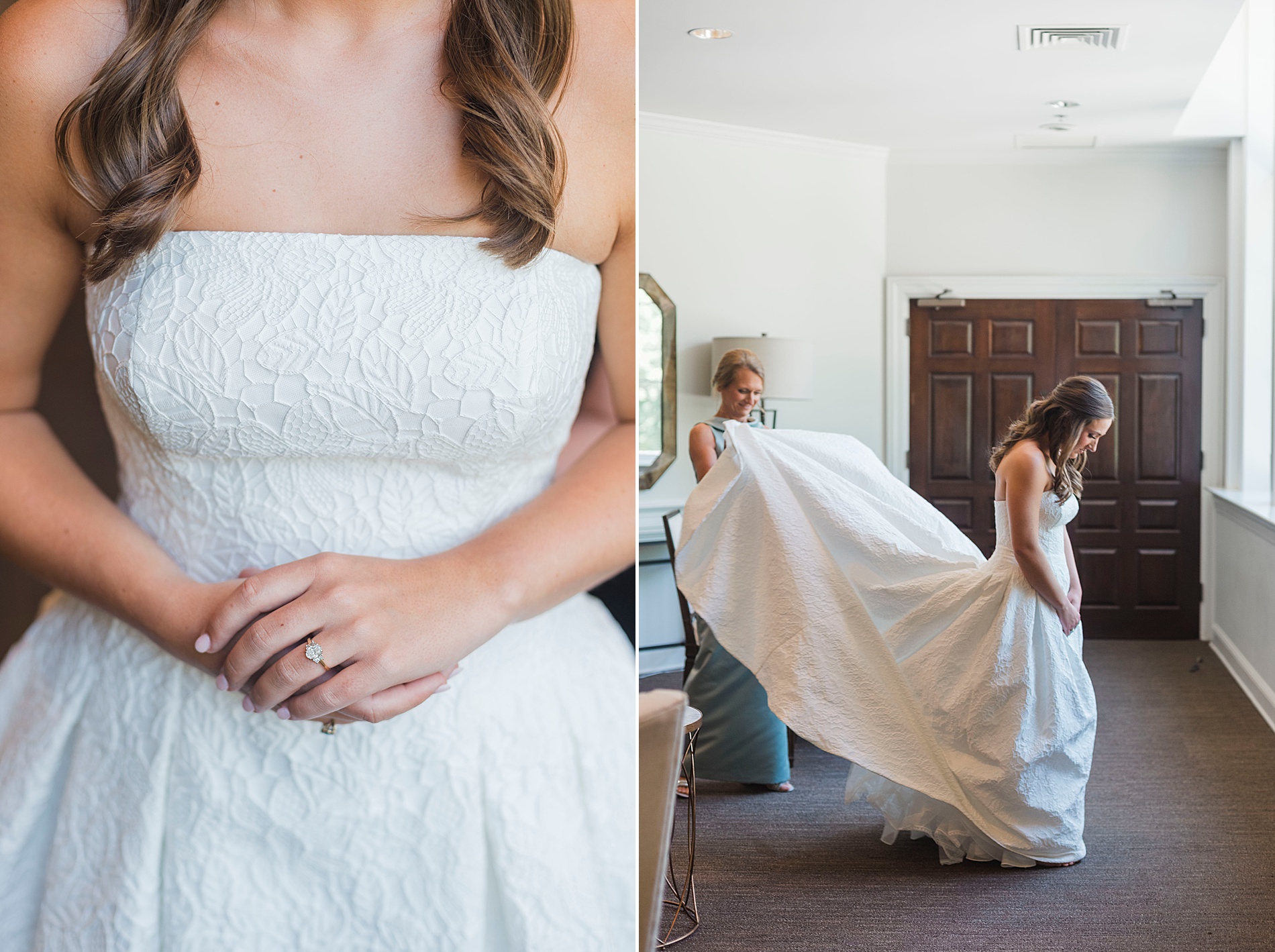 Bride getting ready
