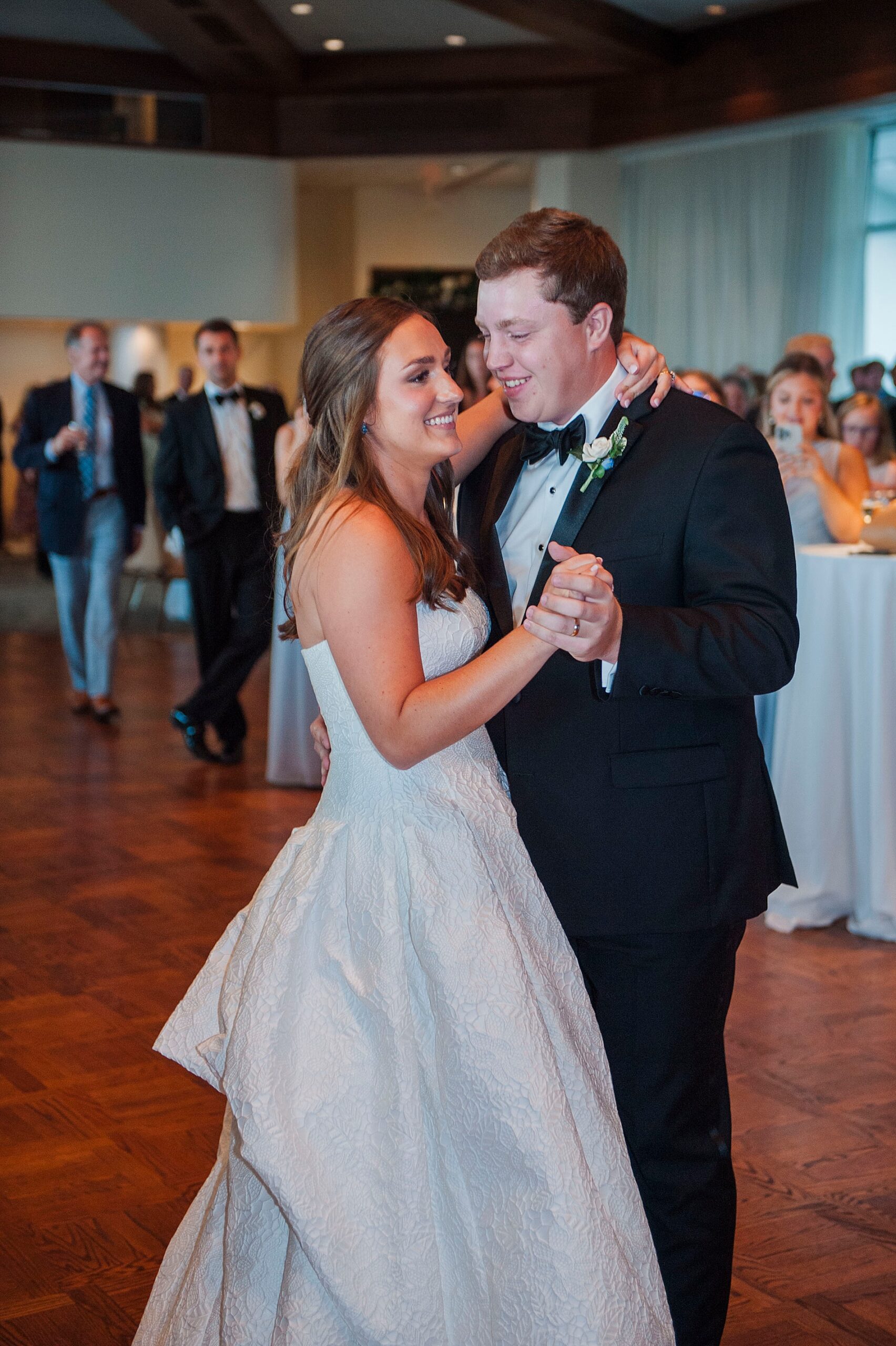 newlyweds share first dance