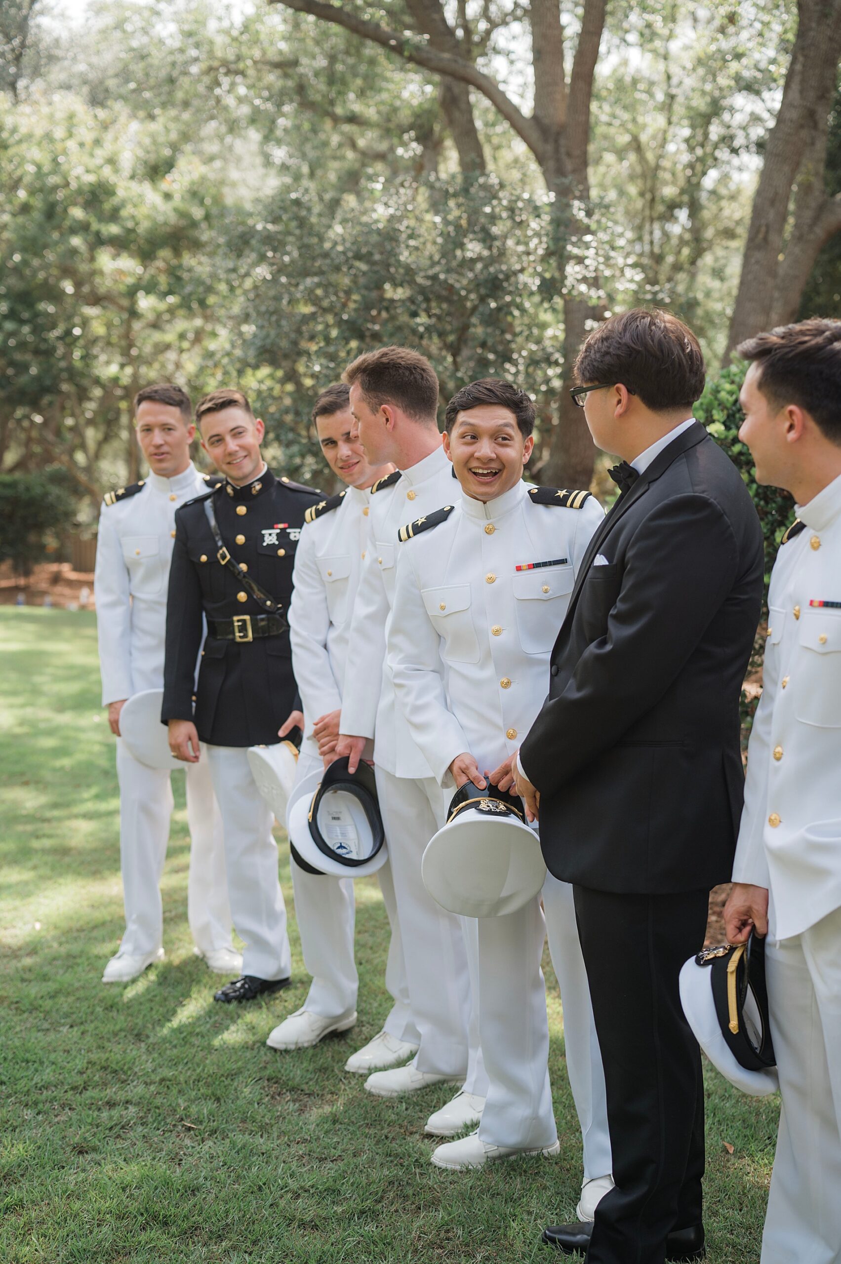 Navy brothers from Coastal Florida Wedding