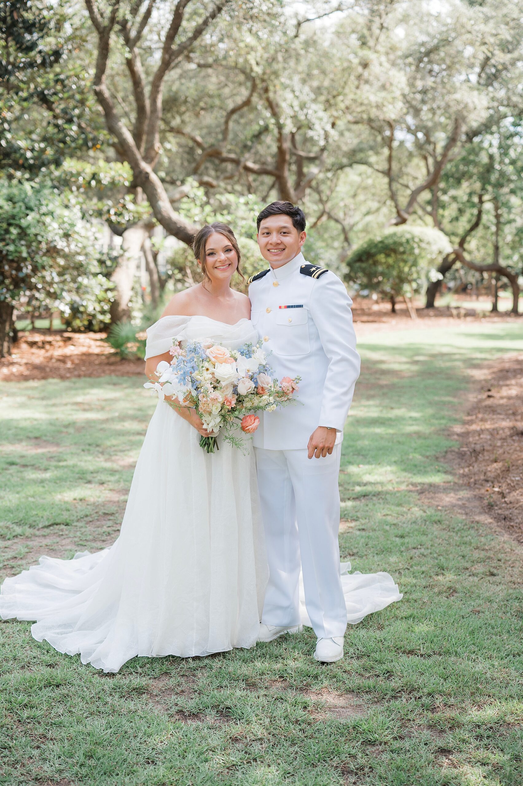 Coastal Florida Wedding photos of bride and groom