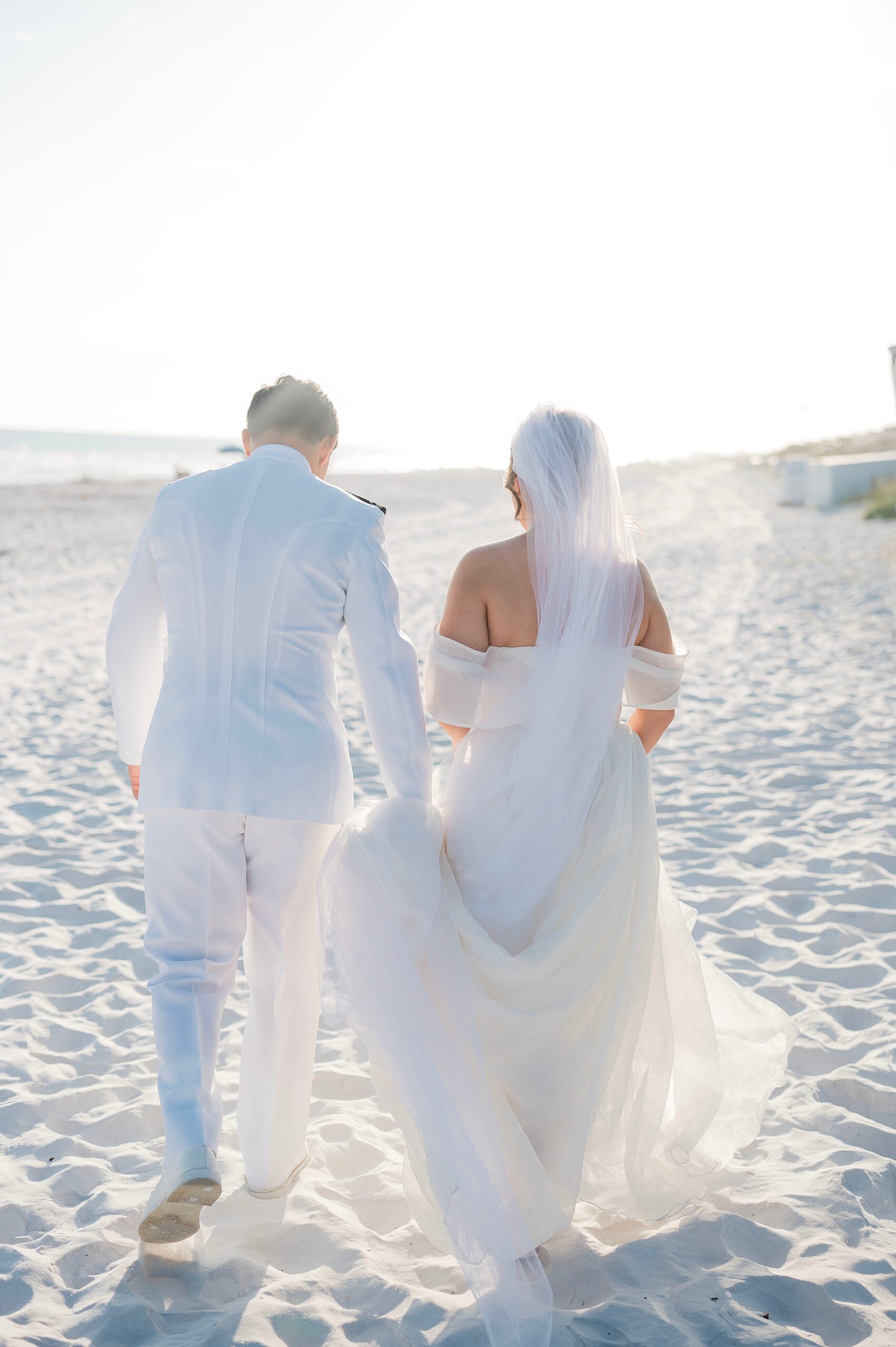 Coastal Florida Wedding photos on beach