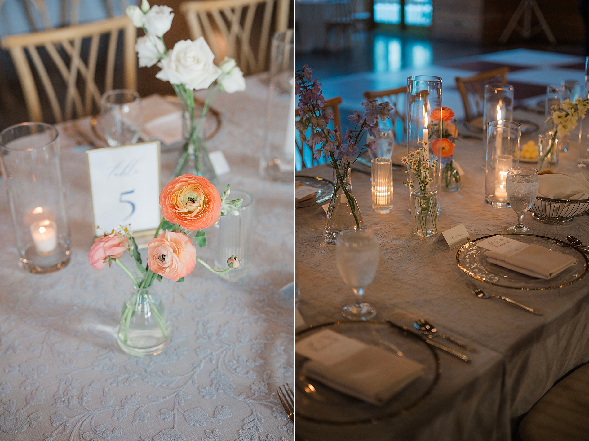 Coastal Florida Wedding reception details