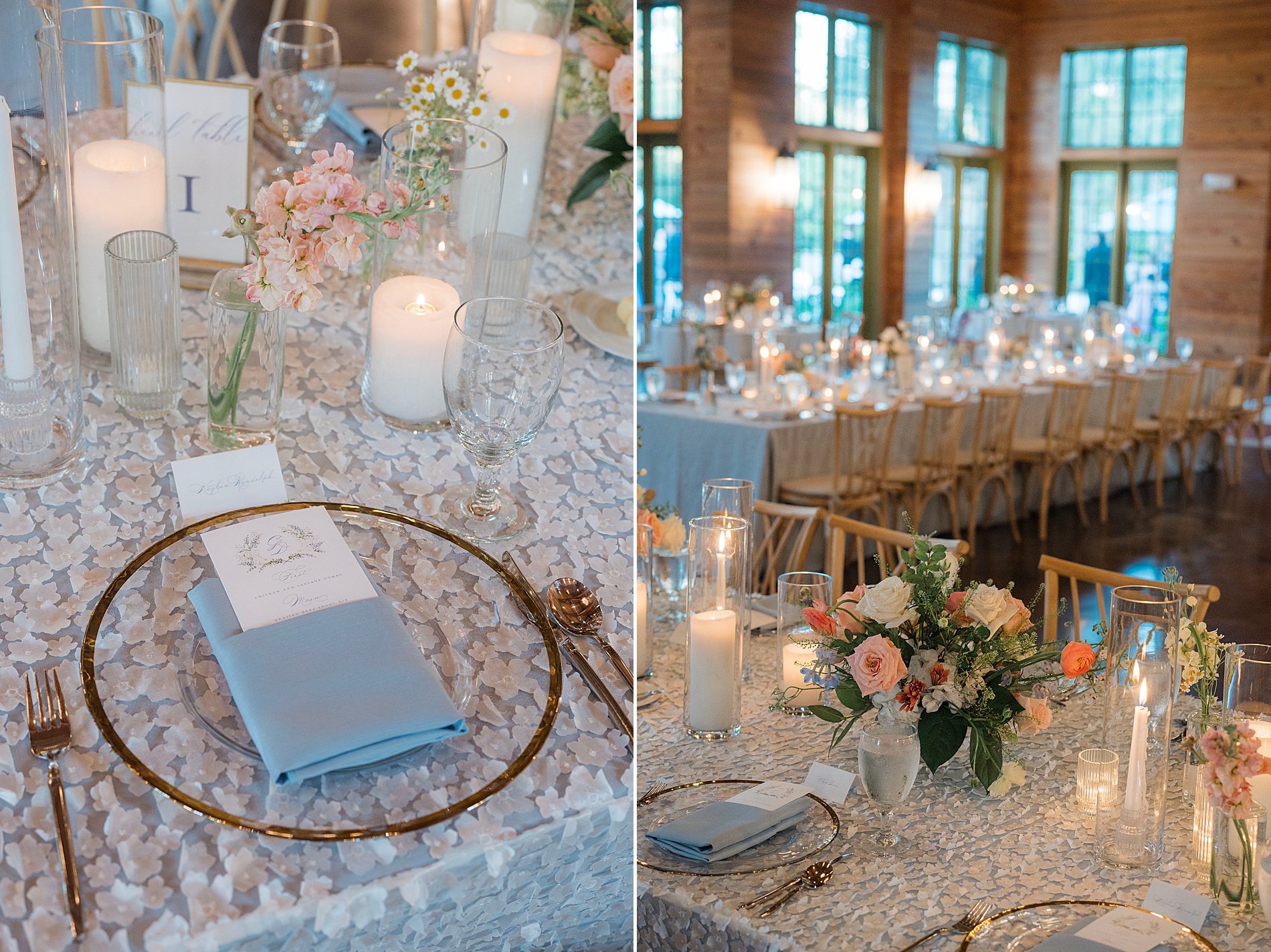 place setting at reception in 30A Florida