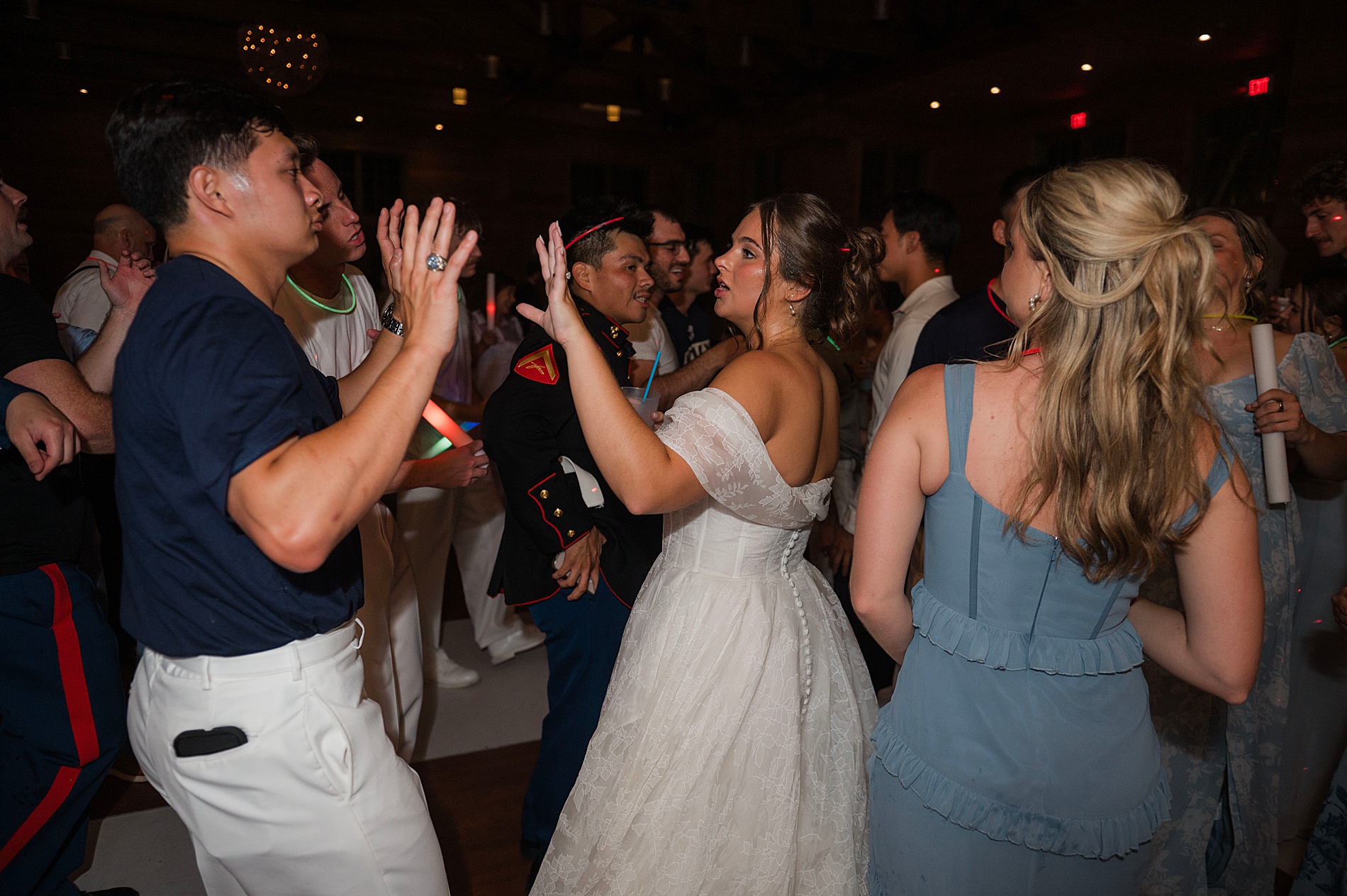 bride on dance floor