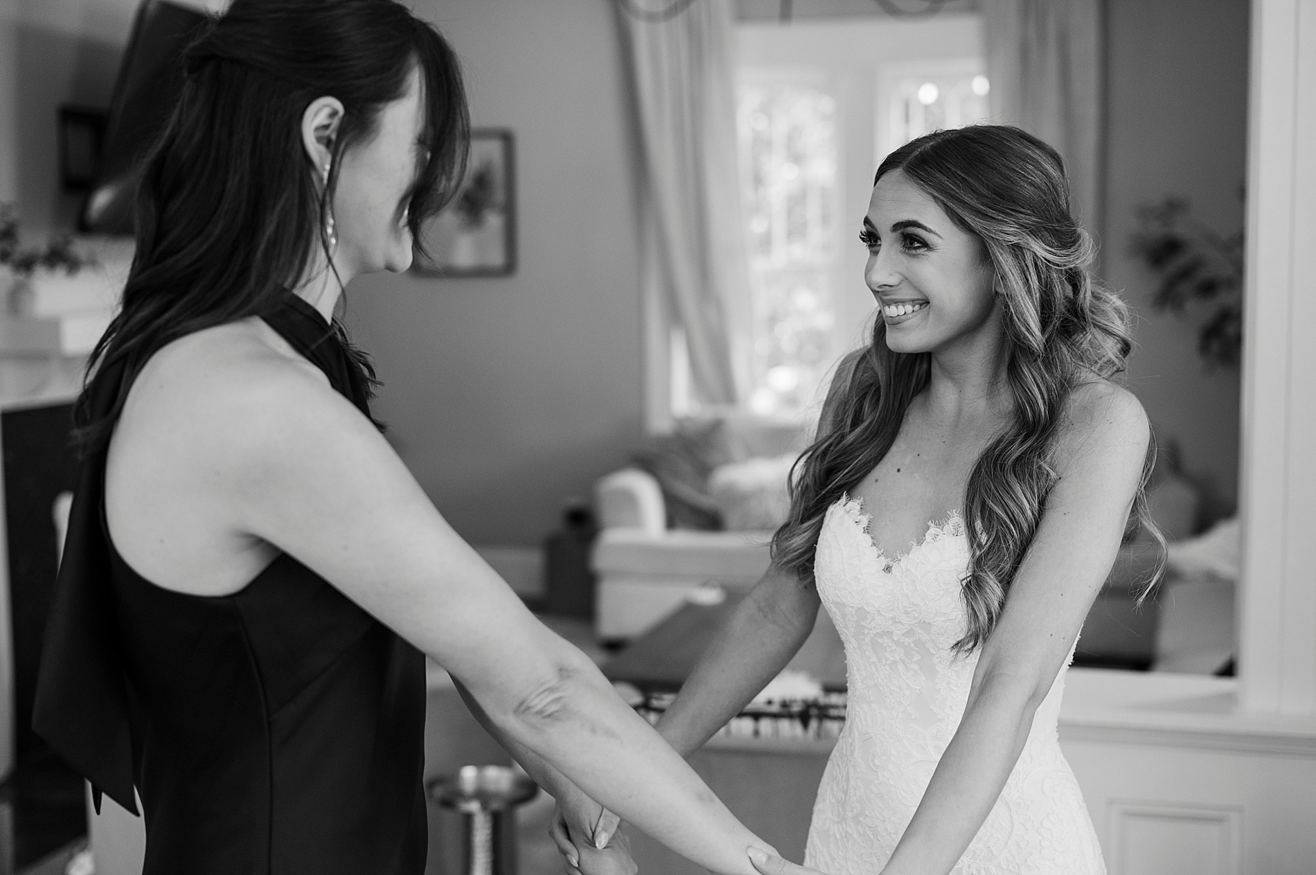 bride with bridesmaid