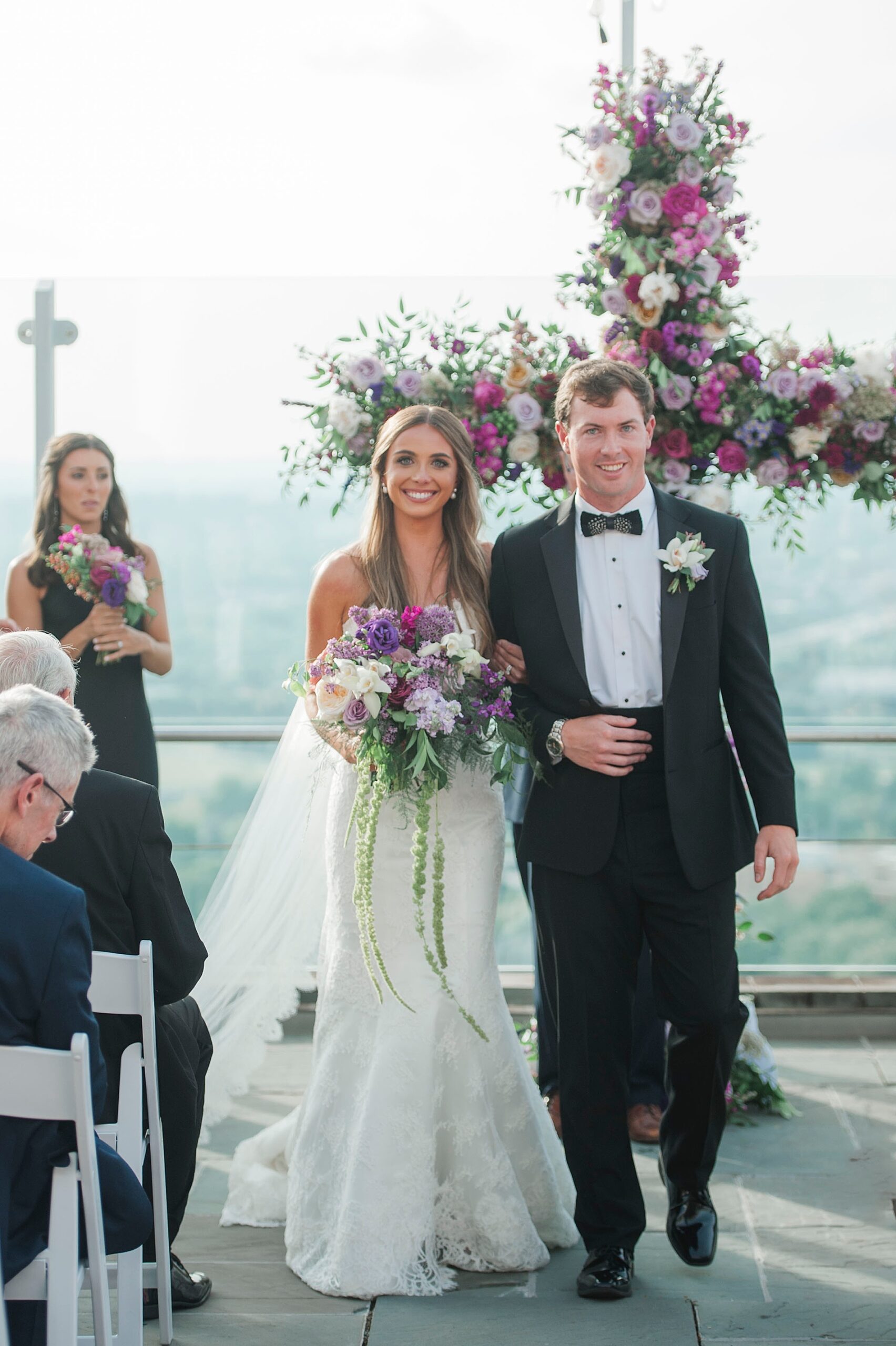 newlyweds at wedding ceremony in Birmingham, AL