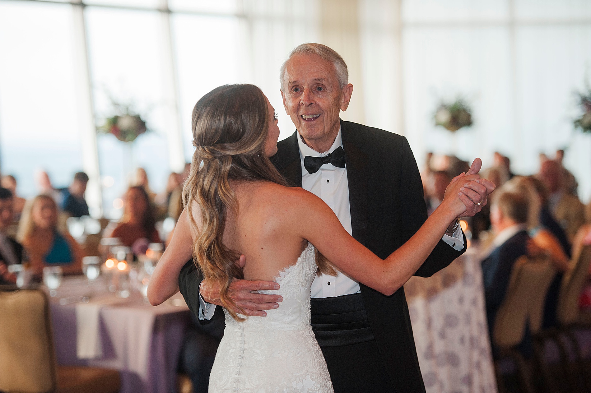 bride dances with her dad