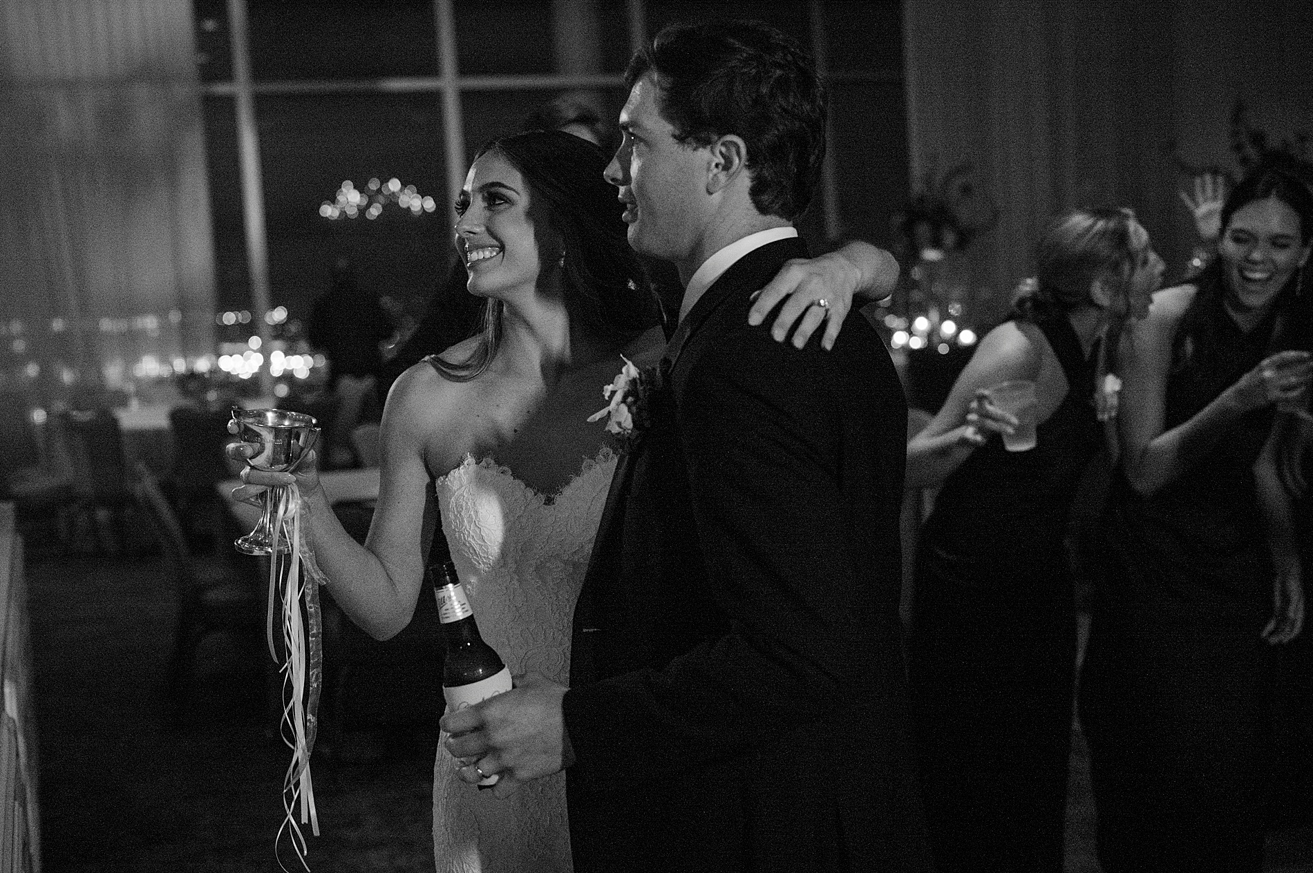 candid wedding photos from Elegant Spring Wedding at The Club