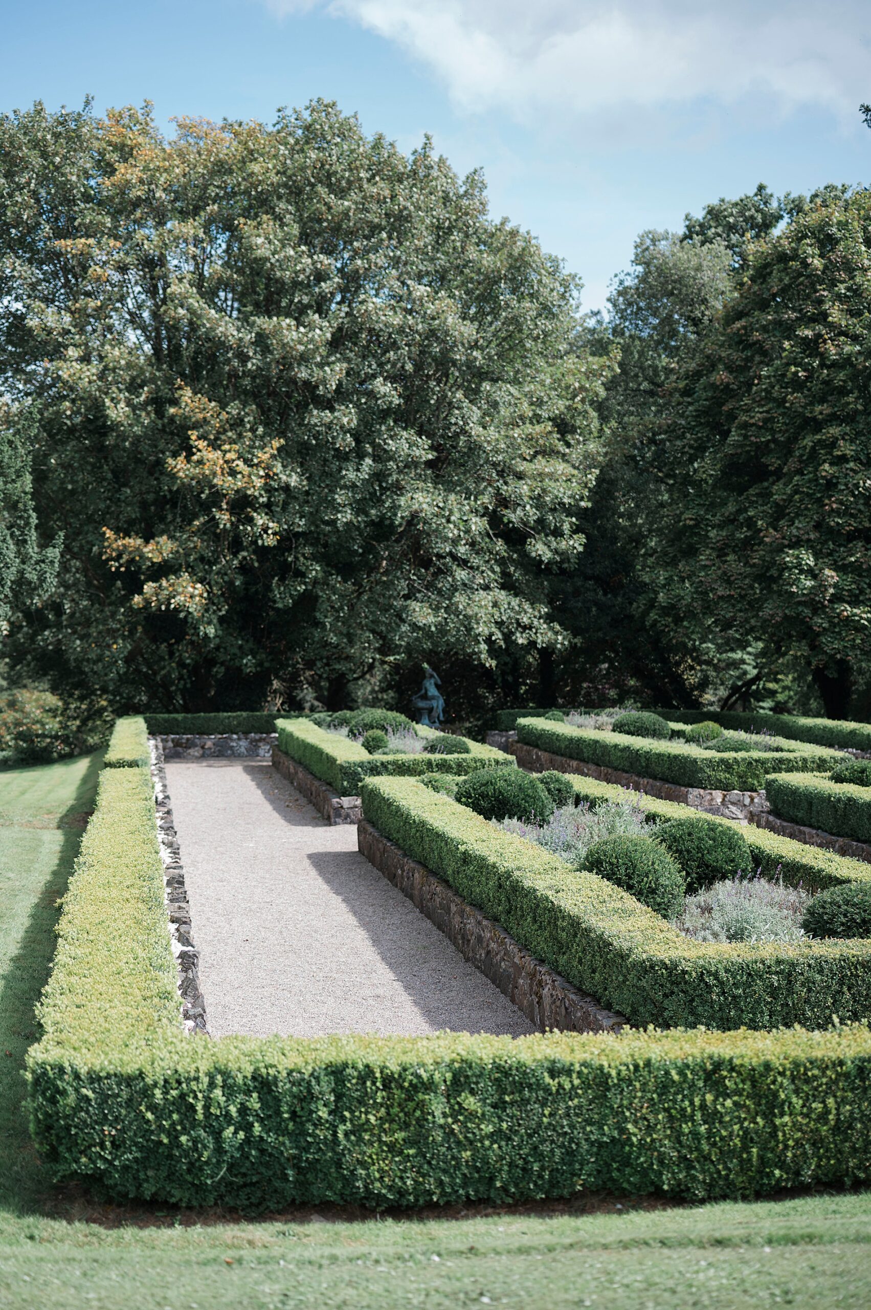lush manicured gardens at Ireland Venue Virginia Park Lodge
