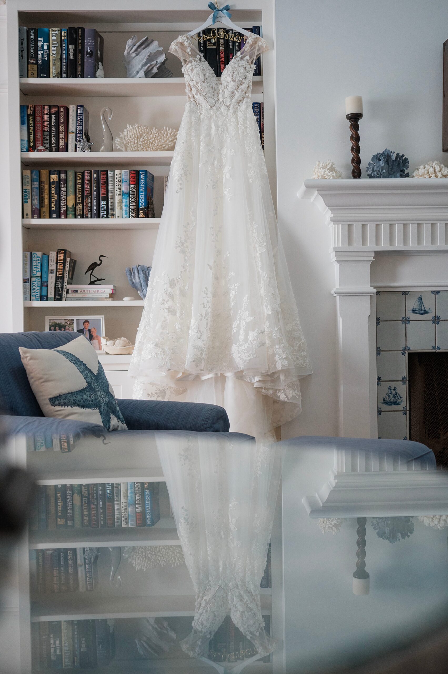 bride's wedding dress 