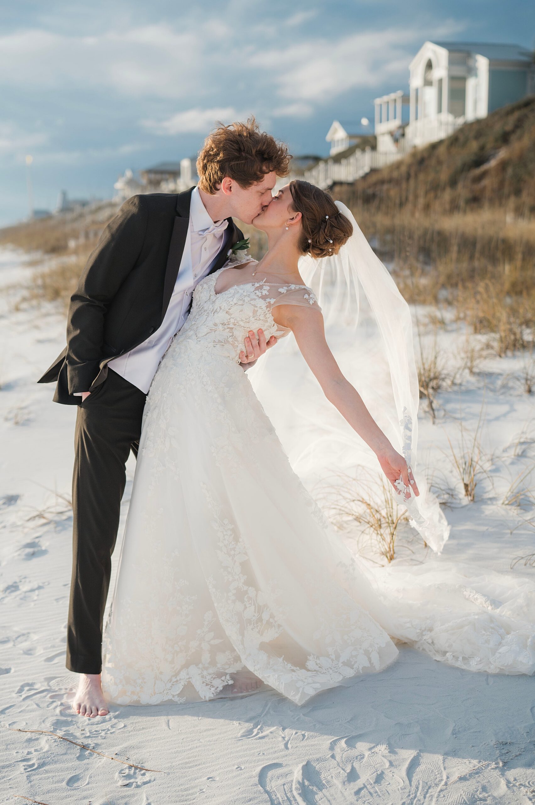 beach wedding portraits in Seaside FL 