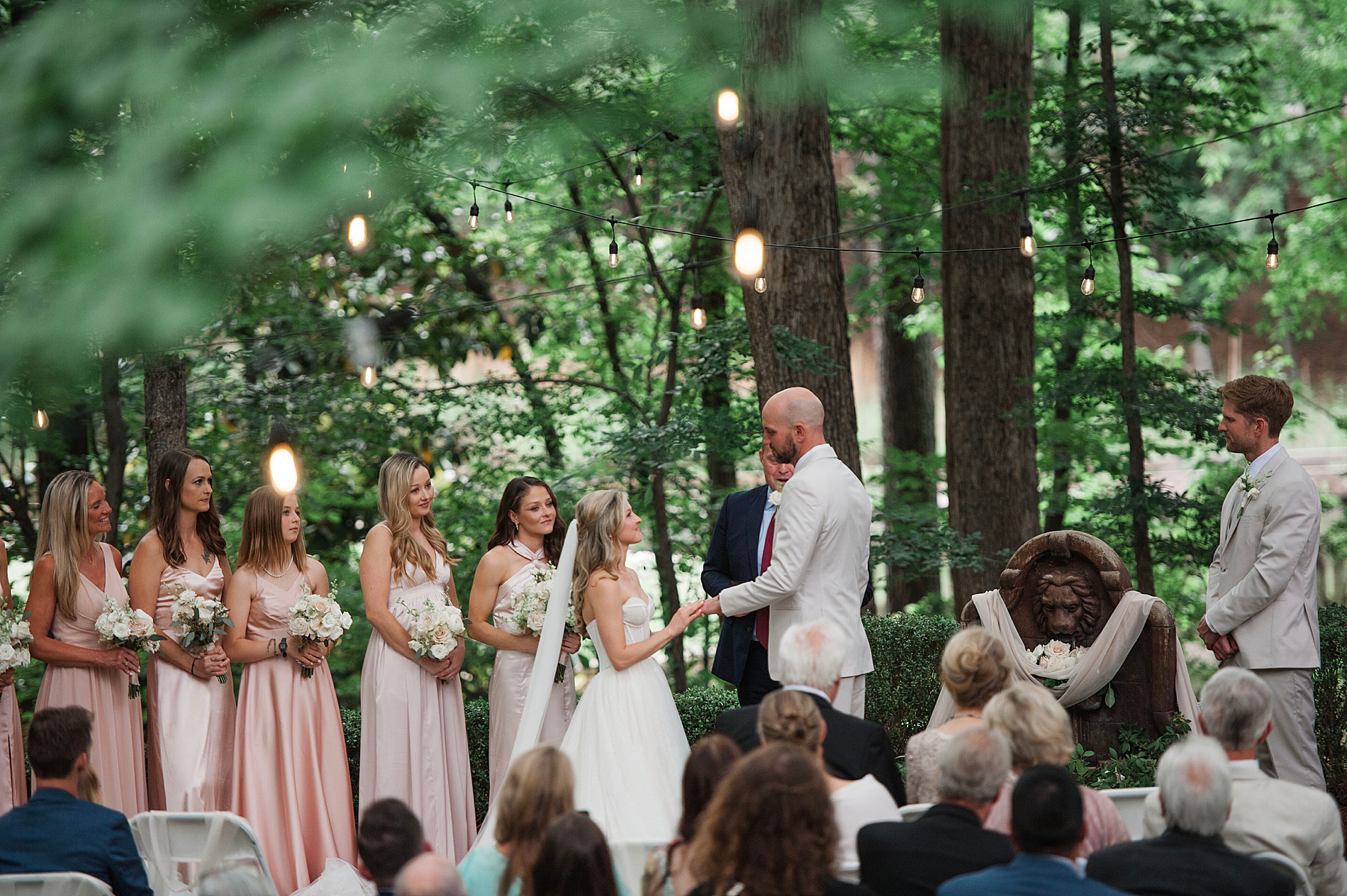 Intimate outdoor Birmingham Wedding ceremony 
