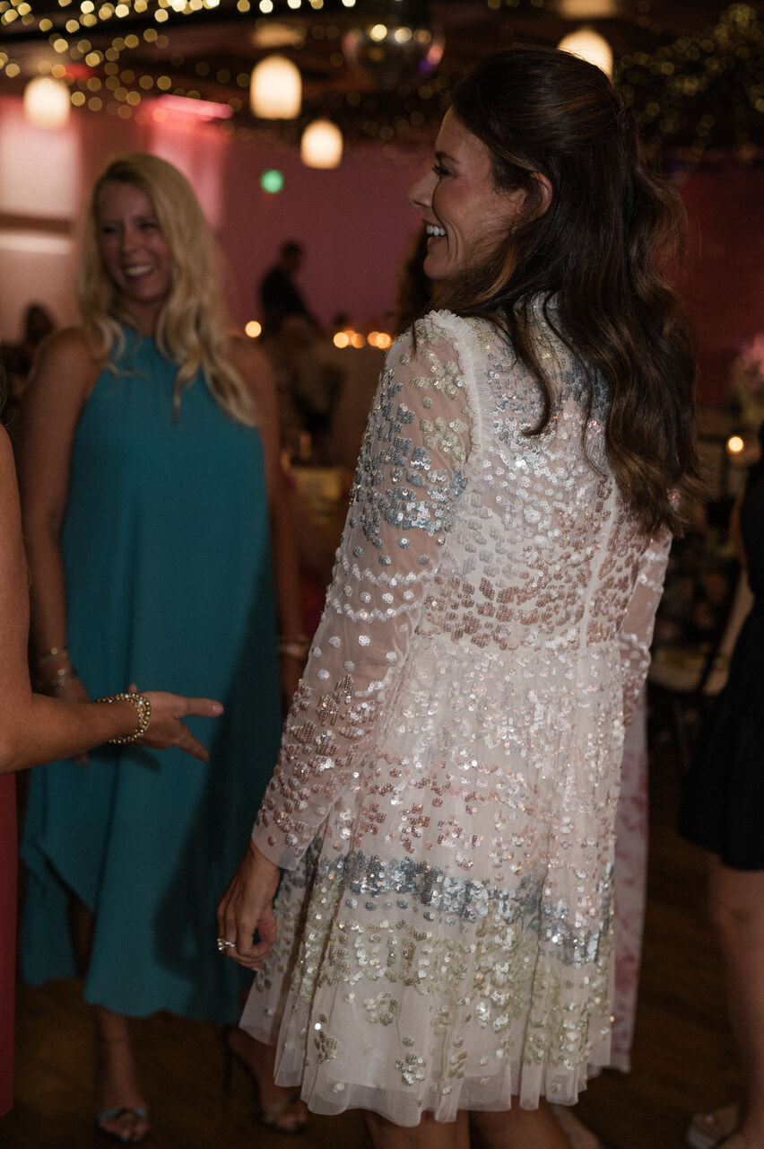 bride's reception dress