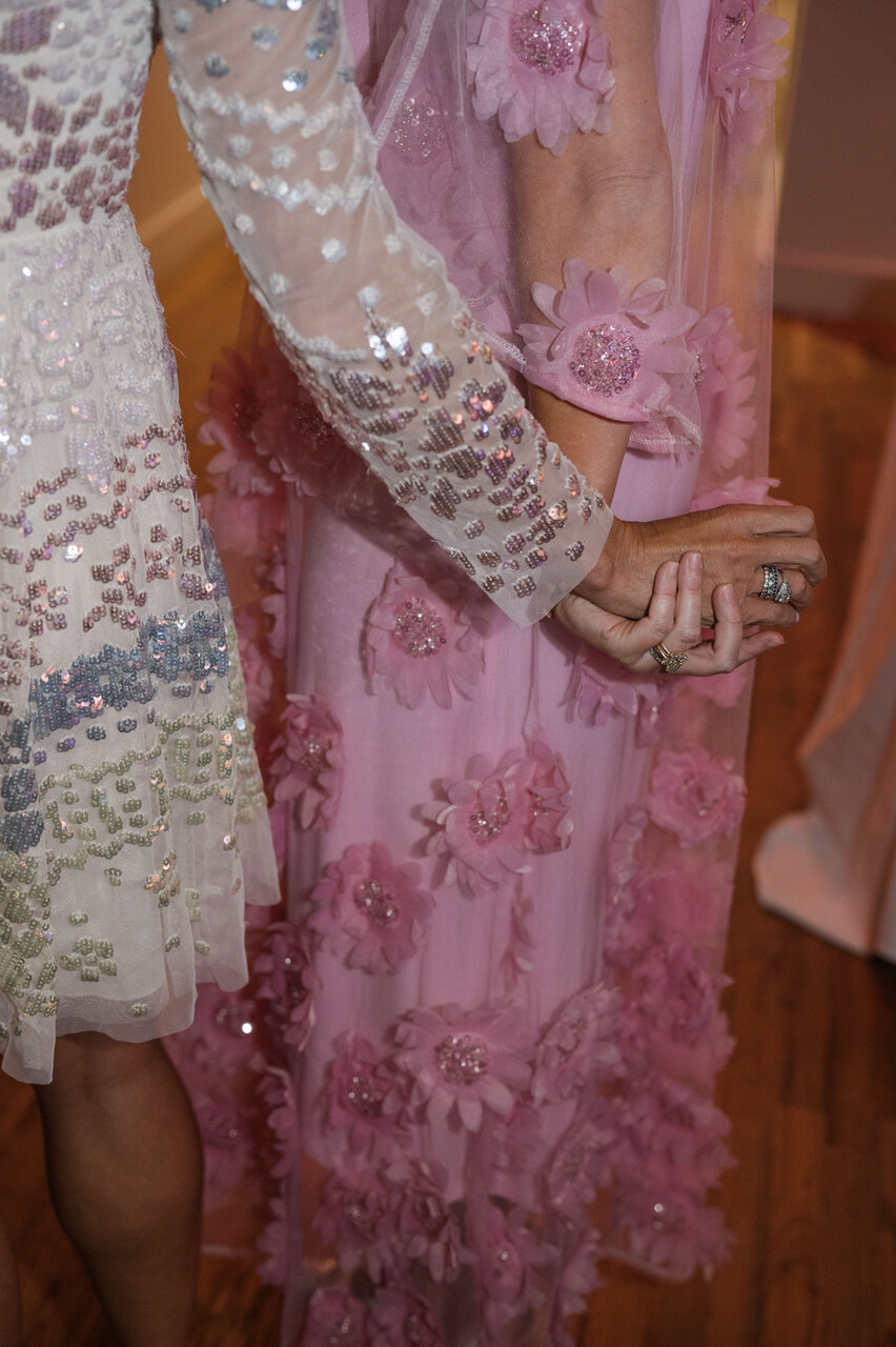 reception dress details