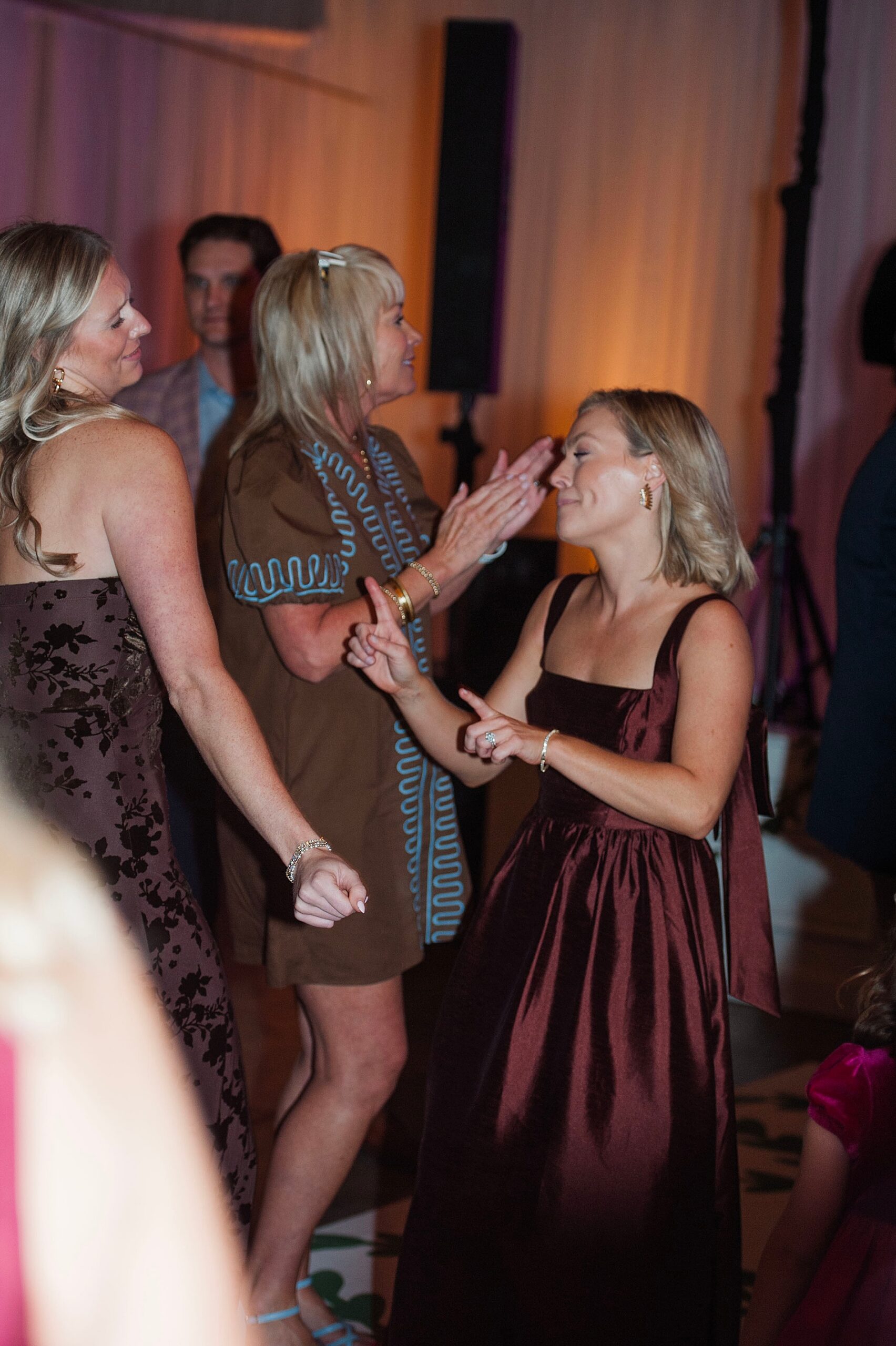 guests celebrate on the dance floor
